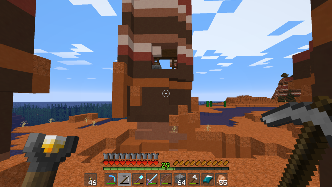 マイクラ日記 218日目 メサじゃない荒野だ Padmacolors